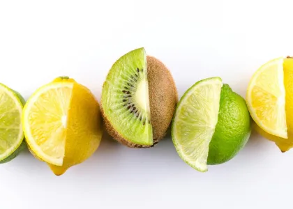 citron jaune citron vert et kiwi
